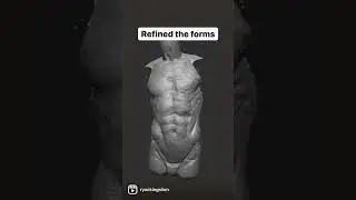 Anatomy demo that I posted over on Instagram. Casted in the bronze using marmoset toolbag 4￼