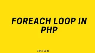 foreach loop in php