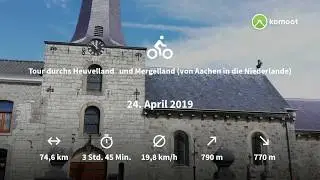 Tour durchs Heuvelland und Mergelland (von Aachen in die Niederlande) #MyKomootStory