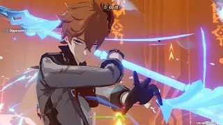 Genshin Impact - Domain of Mastery: Circle of Embers IV (Gold Talent book) lvl88 1:16sec