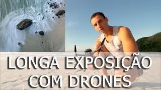 Fotografia de longa exposição com drone