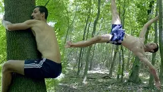 Stationary Isometric Workout Exercises in Nature