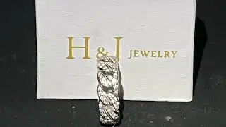 ICED OUT CUBAN RING:925 Cuban Ring H&J jewelry