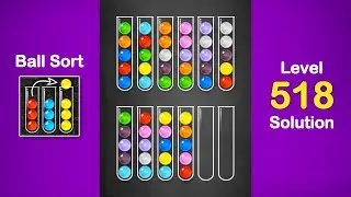 Ball Sort Puzzle Solution Level 518