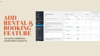How to Add Rental and Booking feature on WooCommerce Website | Appointment, Scheduling with Payment