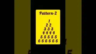 C language tutorial👨‍🏫C pattern program