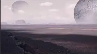 landscape Photomanipulation - Art Process (purple planet)
