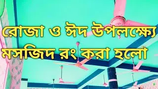 মসজিদের সিলিং করলাম প্রথমবার