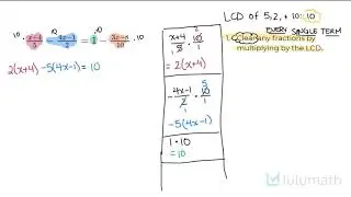Solving Linear Equations With Fractions (3 Examples) | Linear Equations | Lulumath