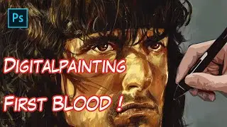 Digital painting rambo firstblood