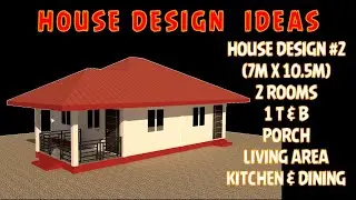 2 Bedroom House Design with Porch | House Design #2