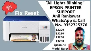 epson l3110 red light blinking solution