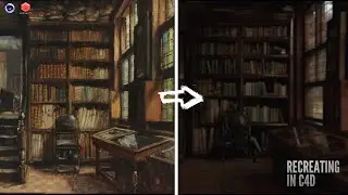 Recreating famous interior painting  in C.G (TUTORIAL).