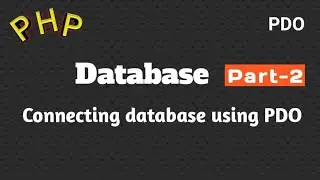 Connecting database using PDO
