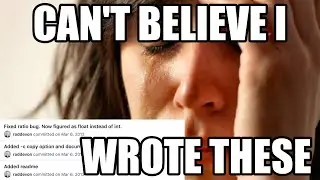I review my old Git commit messages. 🤦‍♂️ These messages are 💩.
