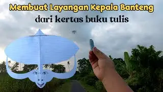 How to make a bull's head sowangan kite from notebook paper
