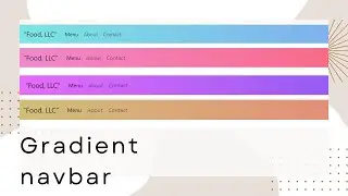 Gradient navbar - Bootstrap 5