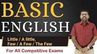 Basic English | Little, A little, Few, A few, the few | Grammar tricks | By Shreyans Kothari