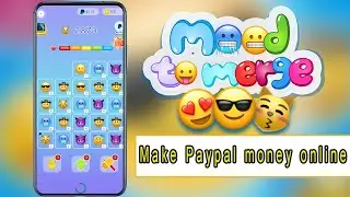 【mood to merge】，a eliminate game to merge emoji to get paypal cash!