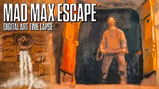 Max's Attempted Escape - Mad Max: Fury Road - Digital Art Time Lapse