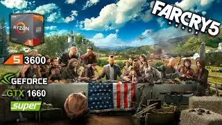 Far Cry 5 Ryzen 3600 + GTX 1660 Super best settings benchmark