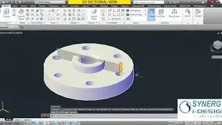 AutoCAD---Lec-056  How to create sectional view of a 3D Model and How to show in 2D