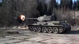 Т 34-85 выстрел 💥    #shorts