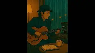 An hour of moody lofi jazz guitar with subtle vinyl crackle