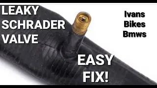 How To Fix Leaky Schrader Valve - Easy Fix! | 4K