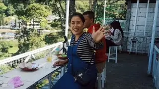 KULINER DI JALAN TEMBUS SAMBIL MELIHAT PEMANDANGAN TELAGA SARANGAN DARI ATAS