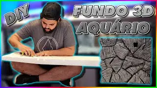 FUNDO 3D PARA AQUÁRIO DE CICLÍDEOS AFRICANOS! (DIY 3D BACKGROUND)