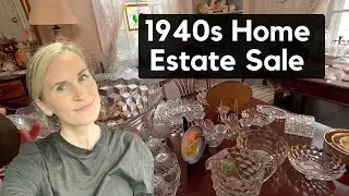 1940s Home Estate Sale unveils 75 years of collectibles, Shop with me!