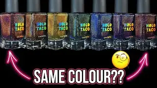 Holo Taco Dark Rainbow Collection - the Nail Art Tests!!