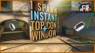 ALL 13 MIRAGE Instant Window + Top Con smoke (from same spawn) | CS afap