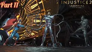 INJUSTICE 2 STORY MODE GAMEPLAY:- BRAINIAC BOOS FIGHT TO SUPERMAN AND BATMAN