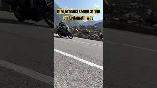 KTM exhaust sound at 100 on kedarnath way #kedarnath #ktm #bike #shorts #short #travel #trending