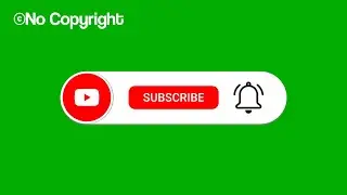 Subscribe Green Screen | Chroma key | Green Screen | Subscribe bell button | Subscribe Intro