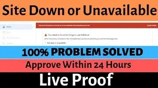 [LIVE PROOF] Site Down or Unavailable Google Adsense [100% Problem Solved] in 2019 [Hindi]