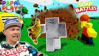 Очень сложный сервер Slap Battles👏
