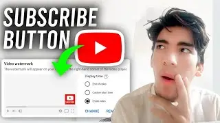 How To Add Watermark Subscribe Button On YouTube Video