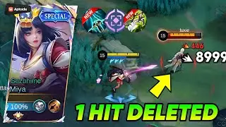 GLOBAL MIYA  NEW SEASON DAMAGE HACK BUILD BE LIKE!! (1 HIT DELETE💀) - Built Top 1 Global Miya ~ MLBB