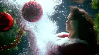 Underwater video shooting. New Year of the Mermaid