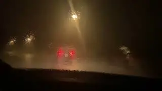 ASMR GumChu - Driving through rain storm ASMR