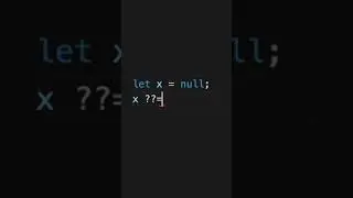 JavaScript: Nullish Coalescing Assignment (??=)