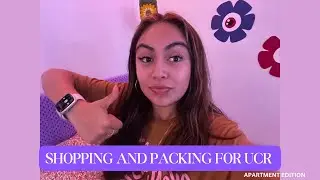 Shopping & packing for UCR