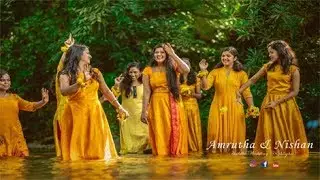 A Colourful Haldi Hindu Wedding Story Amrutha & Nishan