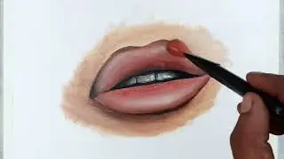 how to paint lips 👄| Oil painting 🎨🖌️