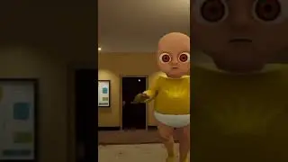 бабá в жëлтом  game the baby in yellow. баба за дверью у соседей. баба - это лысый дикобраз