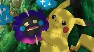 Pokemon Sun and Moon - All Parent Pikachu moments (Pikachu hushing and rocking Nebby) | SS