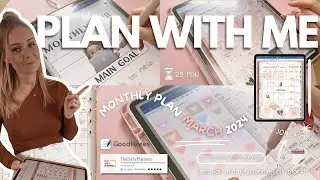 Realistic Digital Plan With Me | March 2024 TDP | ASMR🎧 23 min | 2024 ADAPT Life ✍🏻 Monthly planning